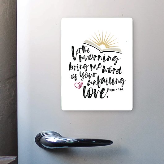 Magnet Flexible INJUSTE AMOUR Psaume Bible Écriture Kitchen