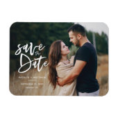 Magnet Flexible Inky script photo enregistrer la date (Horizontal)