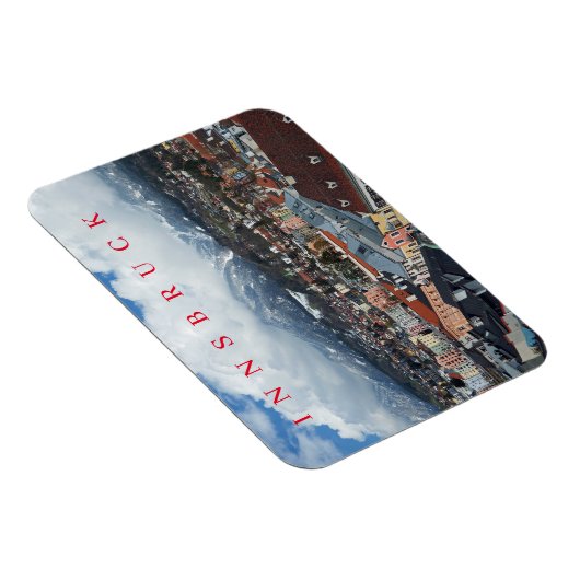 Magnet Flexible Innsbruck vue panoramique aimant frigo (Côté Droit)