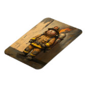 Magnet Flexible Inquiétude des flammes : Le pompier écrasé (Côté Gauche)