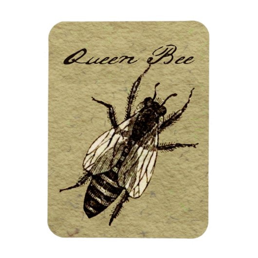 Magnet Flexible Insecte de la faune de l'abeille Queen (Vertical)
