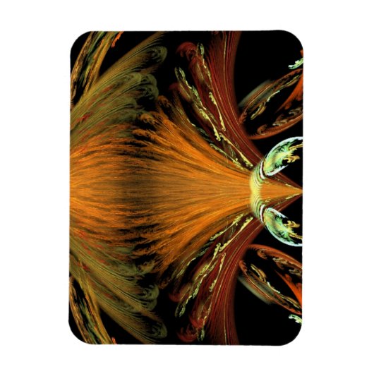 Magnet Flexible Insecte orange Alien (Vertical)