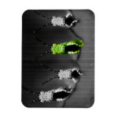 Magnet Flexible Insecte vert grumeleux (Vertical)