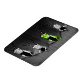 Magnet Flexible Insecte vert grumeleux (Côté Gauche)