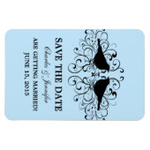 Magnet Flexible Inséparable lance Enregistrer l'aimant de date, bl (Horizontal)