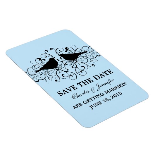 Magnet Flexible Inséparable lance Enregistrer l'aimant de date, bl (Côté Droit)