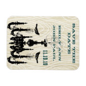 Magnet Flexible Inséparables de lustre de bois Grain Enregistrer l (Horizontal)