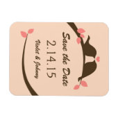 Magnet Flexible Inséparables Enregistrer la date (Horizontal)