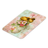 Magnet Flexible inséparables Flower Vintage Pâques Card art (Côté Gauche)