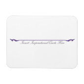 Magnet Flexible Insérer un devis inspirant ici - violet (Horizontal)