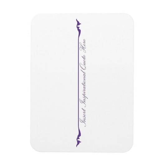 Magnet Flexible Insérer un devis inspirant ici - violet (Vertical)