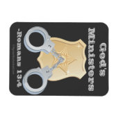 Magnet Flexible Insigne de détective des ministres de Dieu (Horizontal)