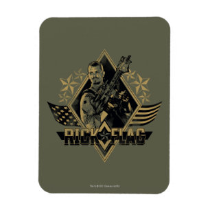 Magnet Flexible Insigne de drapeau du peloton   Rick de suicide