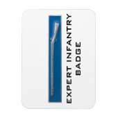 Magnet Flexible Insigne d'infanterie expert (Vertical)