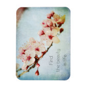 Magnet Flexible Inspirational Cherry Blossom Tree Trouver la beaut (Vertical)