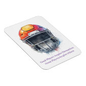 Magnet Flexible Inspirational Motivational Football Helmet  (Côté Droit)