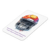 Magnet Flexible Inspirational Motivational Football Helmet  (Côté Gauche)