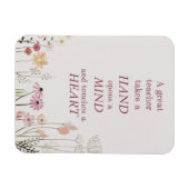 Magnet Flexible Inspirer Floral Pink Une excellente carte de devis (Horizontal)