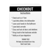 Magnet Flexible Instructions de retrait de location à court terme (Vertical)