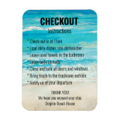 Magnet Flexible Instructions de retrait de location à court terme (Vertical)