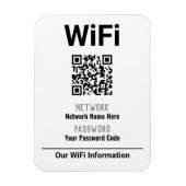 Magnet Flexible Instructions WiFi avec code QR (Vertical)