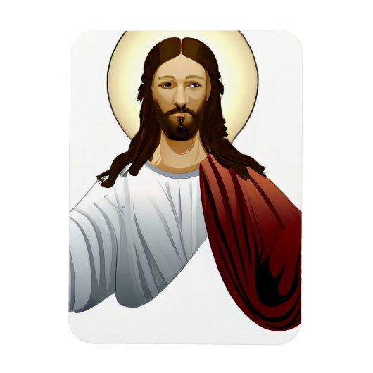 Magnet Flexible Intelligence artificielle Art de Jésus avec bras d (Vertical)