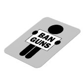 Magnet Flexible Interdire les armes (Côté Gauche)