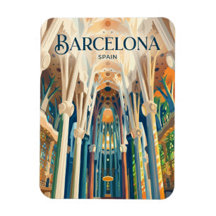 Magnet Flexible Intérieur de la Sagrada Família Espagne