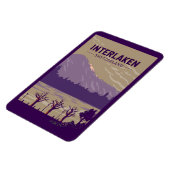 Magnet Flexible Interlaken Suisse Travel Art Vintage (Côté Gauche)