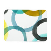 Magnet Flexible Interverrouillage des cercles jaunes et bleus (Horizontal)