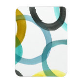 Magnet Flexible Interverrouillage des cercles jaunes et bleus (Vertical)