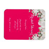 Magnet Flexible invitation à la douche nuptiale rose (Horizontal)