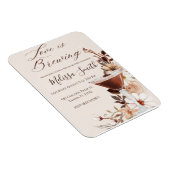 Magnet Flexible Invitation à la fête de douche de mariage L'amour  (Côté Droit)