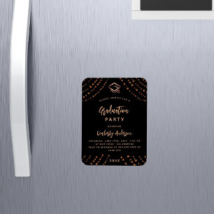 Magnet Flexible Invitation à la fête de remise de diplômes des éto