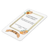 Magnet Flexible Invitation à thème mariage de automne (Côté Gauche)