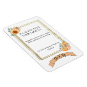 Magnet Flexible Invitation à thème mariage de automne (Côté Droit)