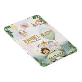 Magnet Flexible Invitation anniversaire Safari modifiable (Côté Droit)