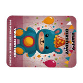 Magnet Flexible Invitation d'anniversaire  (Horizontal)