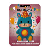 Magnet Flexible Invitation d'anniversaire (Vertical)