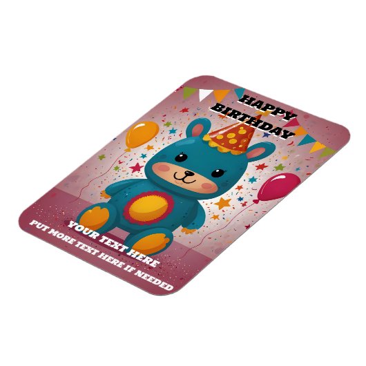 Magnet Flexible Invitation d'anniversaire (Côté Gauche)