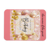 Magnet Flexible invitation d'anniversaire (Horizontal)