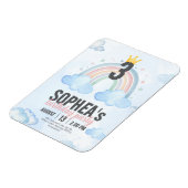 Magnet Flexible Invitation d'anniversaire Arc-en-ciel Magique (Côté Gauche)