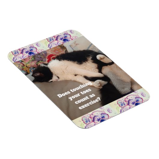Magnet Flexible Invitation d'anniversaire pour enfant avec un chat (Côté Droit)