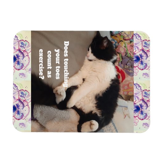 Magnet Flexible Invitation d'anniversaire pour enfant avec un chat (Horizontal)