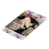 Magnet Flexible Invitation d'anniversaire pour enfant avec un chat (Côté Gauche)