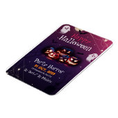 Magnet Flexible Invitation de fête d'Halloween, fête d'horreur Hal (Côté Gauche)