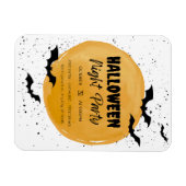 Magnet Flexible Invitation de fête d'Halloween modifiable chauves- (Horizontal)
