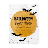 Magnet Flexible Invitation de fête d'Halloween modifiable chauves- (Vertical)