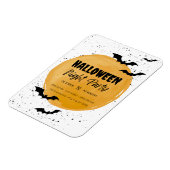 Magnet Flexible Invitation de fête d'Halloween modifiable chauves- (Côté Gauche)
