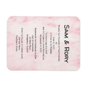 Magnet Flexible Invitation de fête du Mariage simple post vidéo (Horizontal)